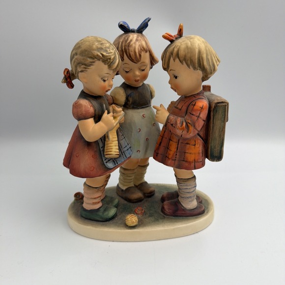 Hummel, Goebel Other - 1972 Hummel Goebel W Germany School Girls Figurine 177/III 9.5"